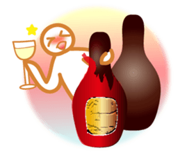 Chocolate and Valentine in English sticker #15009064