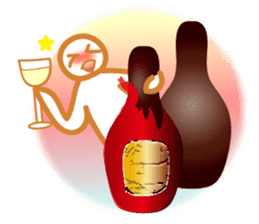 Chocolate and Valentine in English sticker #15009064