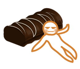 Chocolate and Valentine in English sticker #15009067