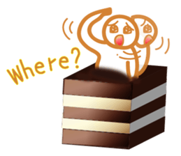 Chocolate and Valentine in English sticker #15009068