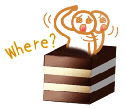 Chocolate and Valentine in English sticker #15009068