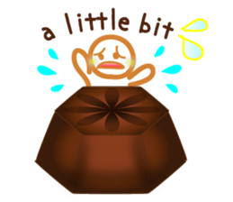 Chocolate and Valentine in English sticker #15009069