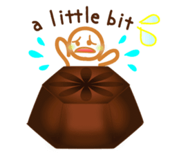 Chocolate and Valentine in English sticker #15009069