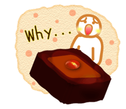 Chocolate and Valentine in English sticker #15009072