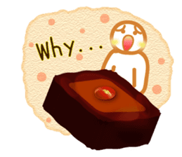 Chocolate and Valentine in English sticker #15009072