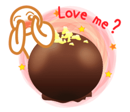 Chocolate and Valentine in English sticker #15009074
