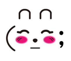 Rabbit emoticon sticker #15010150
