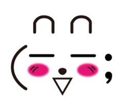 Rabbit emoticon sticker #15010152