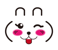 Rabbit emoticon sticker #15010153