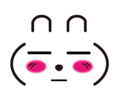Rabbit emoticon sticker #15010155