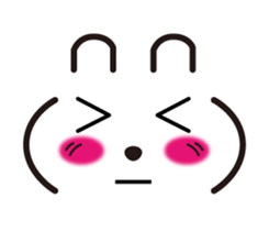 Rabbit emoticon sticker #15010157