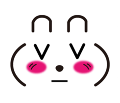 Rabbit emoticon sticker #15010158