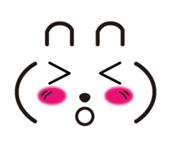 Rabbit emoticon sticker #15010159