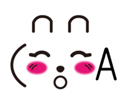 Rabbit emoticon sticker #15010162