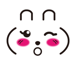 Rabbit emoticon sticker #15010164