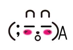 Rabbit emoticon sticker #15010178
