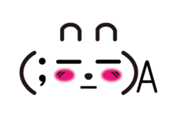 Rabbit emoticon sticker #15010179