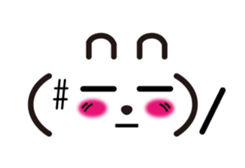 Rabbit emoticon sticker #15010181
