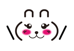 Rabbit emoticon sticker #15010187