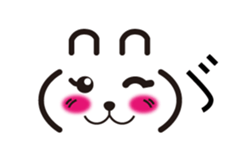 Rabbit emoticon sticker #15010189