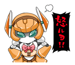 Girl robot sticker #15010355