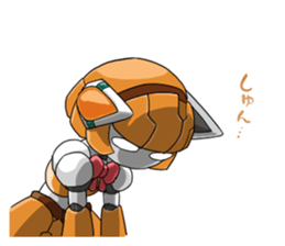 Girl robot sticker #15010357