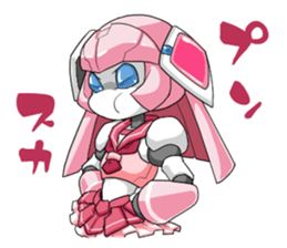 Girl robot sticker #15010366