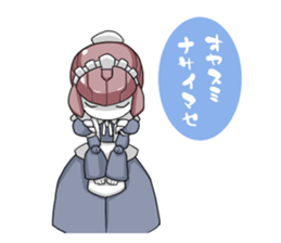 Girl robot sticker #15010375