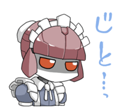 Girl robot sticker #15010380
