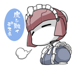 Girl robot sticker #15010381