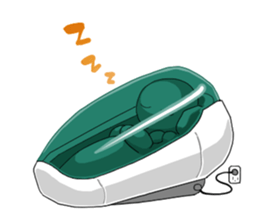 Girl robot sticker #15010386