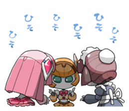 Girl robot sticker #15010387