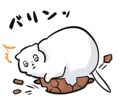 Fat cat & kitty sticker #15011093