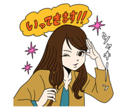 Toy poodle&Japanese Girls sticker #15011134