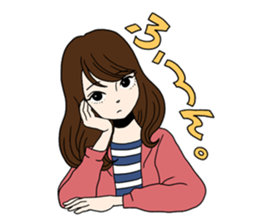 Toy poodle&Japanese Girls sticker #15011141