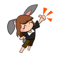 Wicked rabbit Sticker sticker #15011991