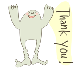 Daily life of a green guy(English ver.) sticker #15013245