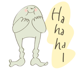 Daily life of a green guy(English ver.) sticker #15013251