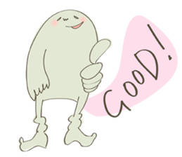 Daily life of a green guy(English ver.) sticker #15013252