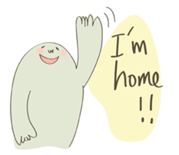 Daily life of a green guy(English ver.) sticker #15013255