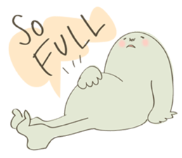 Daily life of a green guy(English ver.) sticker #15013256