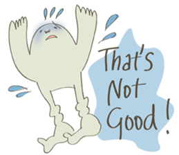 Daily life of a green guy(English ver.) sticker #15013260