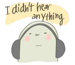 Daily life of a green guy(English ver.) sticker #15013261