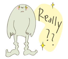 Daily life of a green guy(English ver.) sticker #15013265