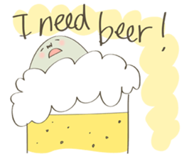 Daily life of a green guy(English ver.) sticker #15013267