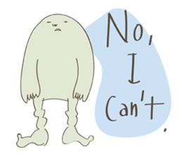 Daily life of a green guy(English ver.) sticker #15013269