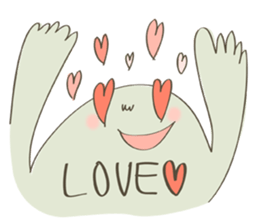 Daily life of a green guy(English ver.) sticker #15013272