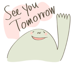 Daily life of a green guy(English ver.) sticker #15013275