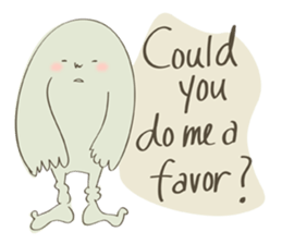 Daily life of a green guy(English ver.) sticker #15013281