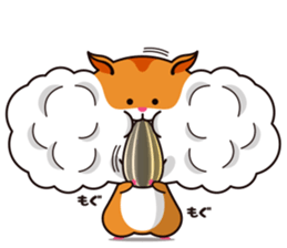 Hamster of the cheek pouch bread bun sticker #15013286